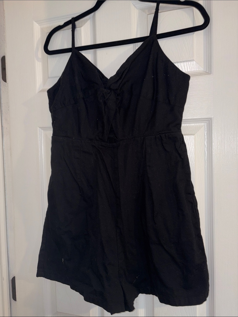 Old Navy Black Spaghetti-Strap Mini Romper